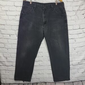 Vintage Rustler Western Jeans Mens 38X29 Black 100% Cotton